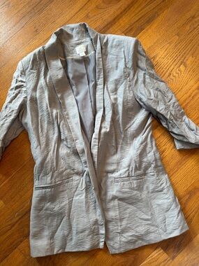 Lauren Conrad Light Gray Women's Open Front Blazer Jacket